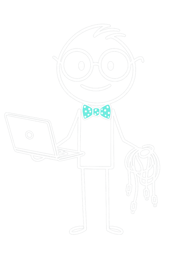 Kevin at his laptop