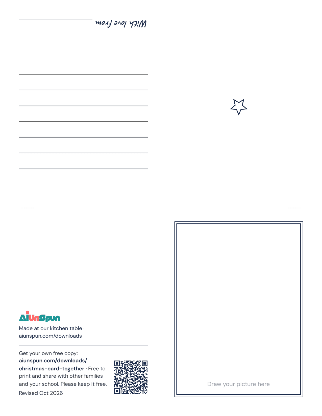 Page 1 of Make a Christmas card together